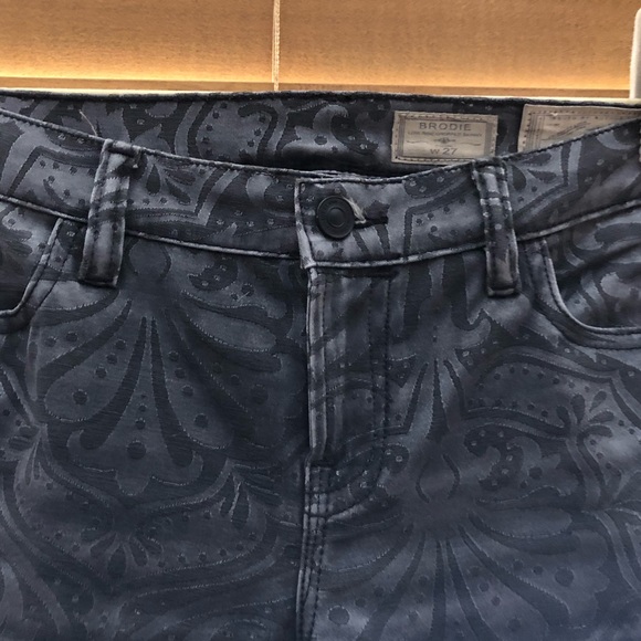 All Saints Brodie Printed Skinny Cropped Jean - Picture 6 of 8